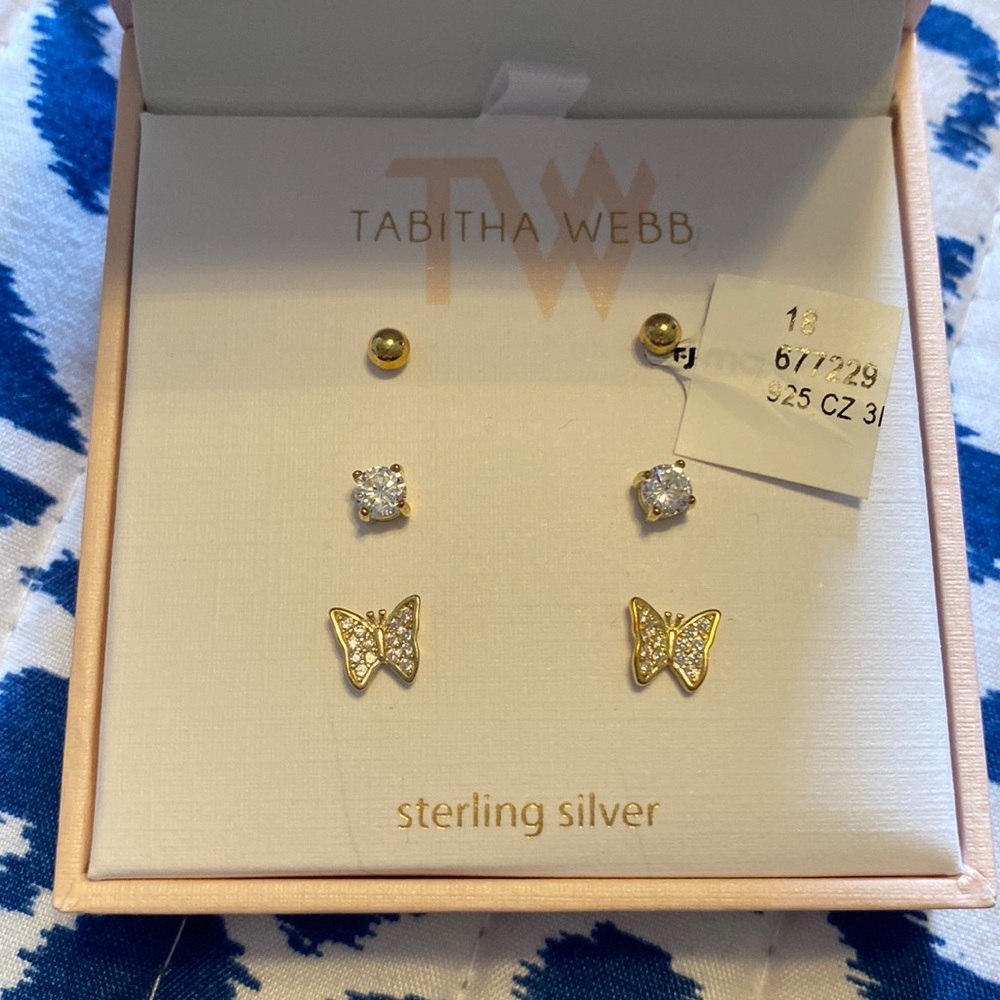 Butterfly earring set